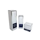 Multi shapes cardboard paper silver foil stamping cosmetic, lipstick, face cream packaging set box