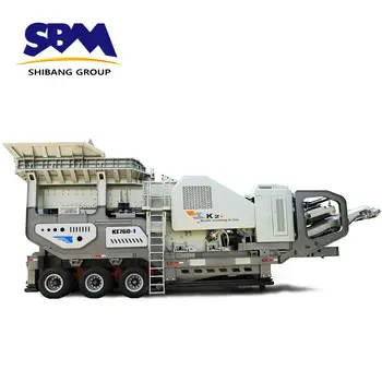 mobile aggregate plant with impact crusher