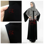 100% Polyester Of Abaya Fabric The Black Nida Abaya Fabric Of Good Drape Not Wrinkle