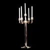 Hot 90cm Cheaper Tall Wedding Candle Holder 5 Arm Crystal Candelabra for Centerpieces