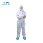 Disposable Chemical Resistant Protective Suit For Light Spray and Splash