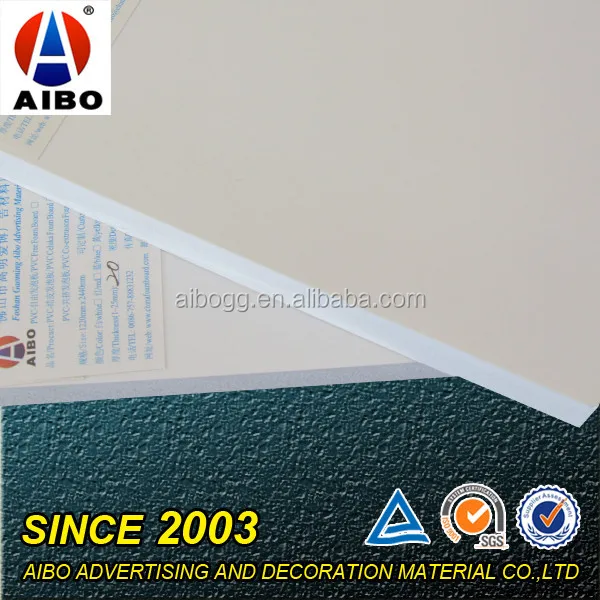white paper foam board pvc and ps rigid board for advertising
