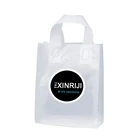 Garment soft loop handle Jean Shopping Carry Colorful Packaging Handle Packing Plastic Bag For Clothes