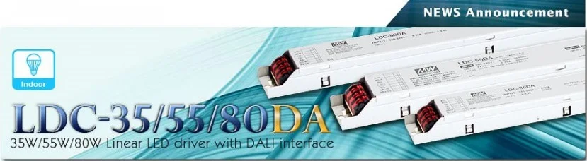 平均良好ldc-35da恒功率纤瘦线性达利led驱动器