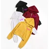 Wholesale Custom Printed Bulk Different Kinds Of Thick Fleece Plain Crop Top Hoodies Women
