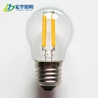 G45 Cool white E27 globe Dimmable LED filament bulb for home light