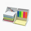 Promotional customized logo eco friendly paper cube box sticky notes with sticky flags