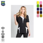 Sexy Comercial White Black Hotel Esthetics Salon Manager Uniform Cloth