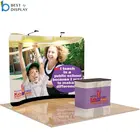 Portable aluminum tube tension fabric trade show display 3x3 booth