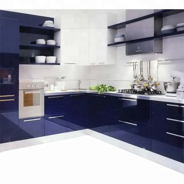 Purple Painted Modular Kitchen Cabinet Made In China Buy Kitchen
