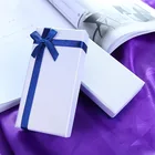 Ready goods cardboard fancy bow tie packaging boxes rigid gift box with lid