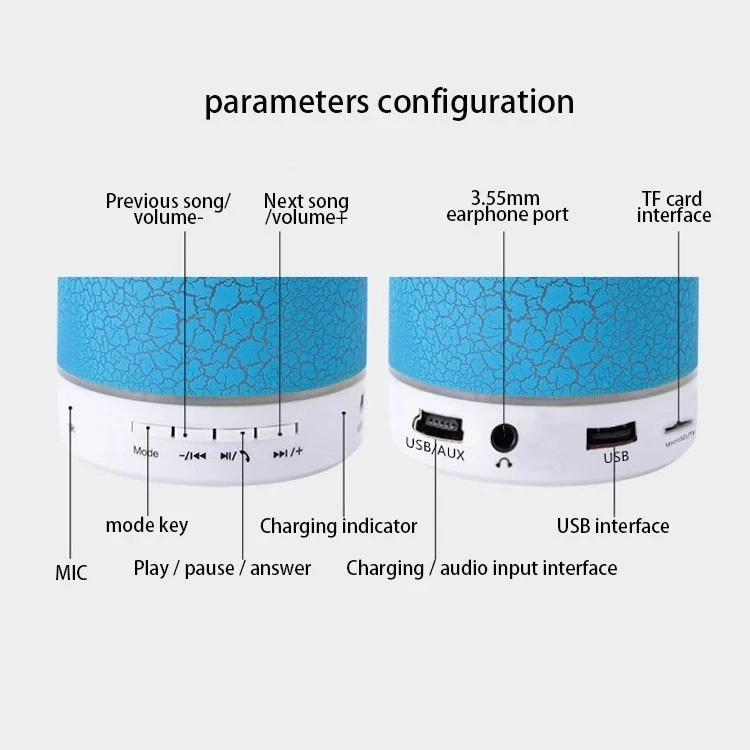Good Promotion!Cute Wireless Remote Control Musical glowing LED Mini Bluetooth Speaker With Sucker - ANKUX.COM