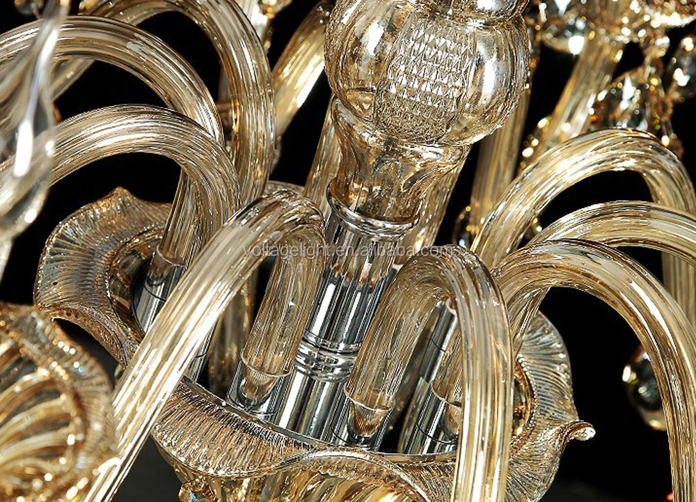 Modern Italian Crystal Chandeliers Classic Clear Amber Smoke 56403 6ln Jpg