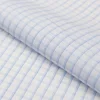 Luthai Textile Luxury NOS 100% cotton yarn dyed woven poplin windowpane check men's shirt fabric 90s*90s