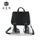 latest fashion transparent ladies bags women clear pvc backpack