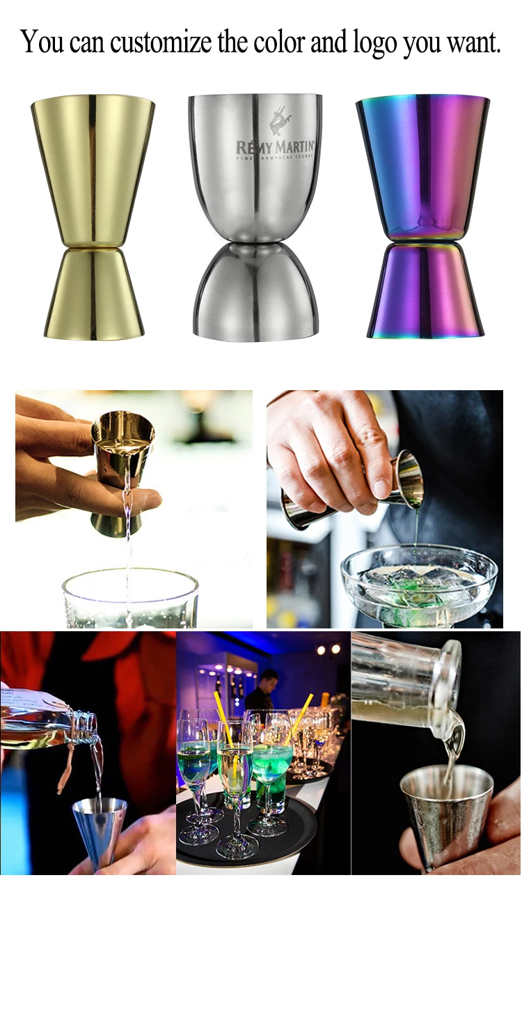 Measure Liquor with Confidence Like a Professional Bartender Stainless Steel Double Jigger
