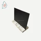double sided mini chalk board sign small tabletops blackboard with vintage washed white wooden stand