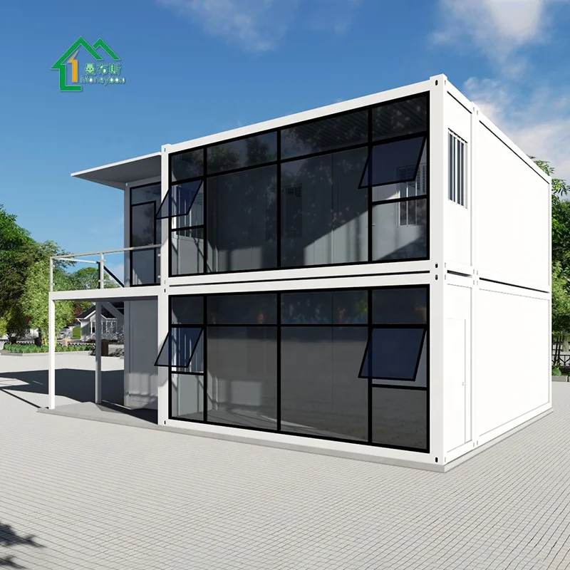 Nuevos productos lujo modular rápido edificio prefabricado fabricado combinado de 2 plantas de la casa contenedor