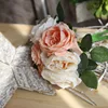 2019 New Design Artificial Silk Wild Roses Flower Bouquet Wedding Home Furnishing Decoration