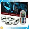 Remote Control Car Interior RGB LED Car Dome Reading Light 31mm 36mm 39mm 41mm SMD 5050 Super Bright Auto Interior Lamp