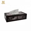 China Manufacturer Hotel PU Leather Napkin Holder Acrylic Tissue Box
