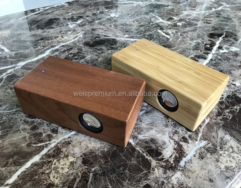 wooden & bamboo cute induction speaker