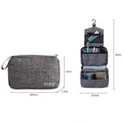 waterproof travel storage washing toiletry bag, foldable makeup bag large professional cosmetic organizer