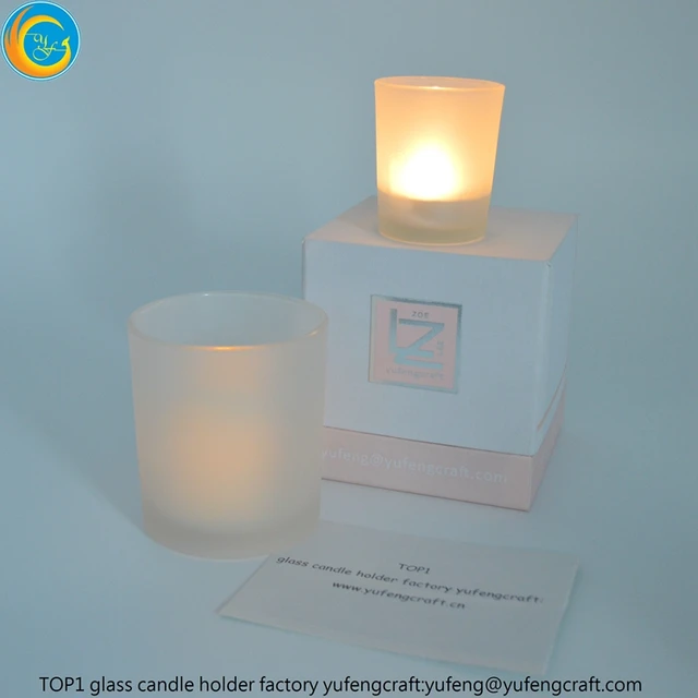 glass votive holders yufeng with gift box www.yufengcraft.cn