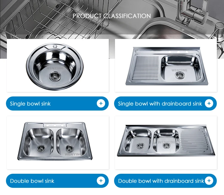 Mauritius Ghana Cameroon Dubai Large Kitchen Sink Stainless Steel