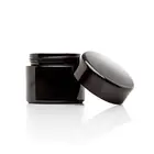 Optical Violet Jars 50 Ml Travel Size Black Ultraviolet Glass Screwtop Jar