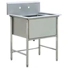 Large size commercial kitchen use stainless steel square washing sink