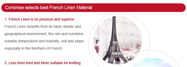 Consinee high quality wholesale knitting 2/40 100% linen yarn wholesale