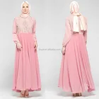 High Quality Chiffon Muslim Dress 2016 Latest Design Women Jubah Abaya Dubai