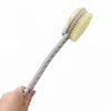 Factory Made Eco-friendly Silicone Material And Long Handle Bath Body Skin Body Brush Dry