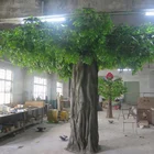 Shopping Mall Decoration Banyan Tree Tree Big Trunk Fiberglass Artificial Ficus Tree Indoor