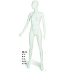 Egg head matte white female fiberglass mannequin