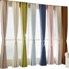 Luxury Fancy Designs Window Blackout Stocks New For Curtain Pleated Slub Sheer Fabric