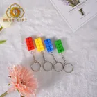 Creative Lego Blocks Keychain Plastic Key Holder with Custom Logo