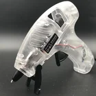 High quality Safety 10W, 15W, 20W 25W Transparent shell Electric 110-240V Mini hot melt glue gun