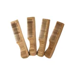 Favorable price unbreakable custom wide tooth Bamboo Comb