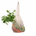 washable friendly mesh string organizer shopping hand bag long handle net tote reusable mesh bag