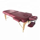 Beauty salon folding and portable massage table,massage bed portable wooden