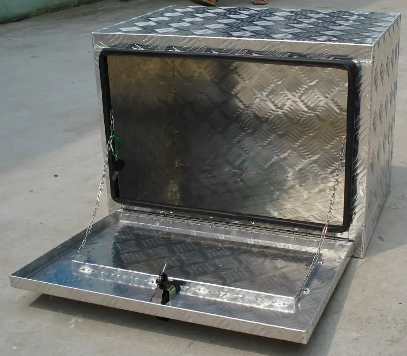 Checker Plate Toolbox Aluminum Ute Tool Box For Trucks Fully Open Lid Buy Fully Open Lid Tool