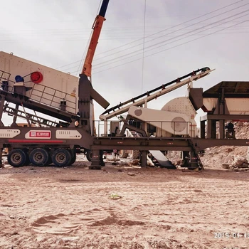 Hongxing Brand Mobile coal/stone crushing and screening plant 3 IN 1