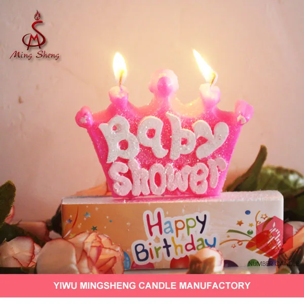 promotion colorful crown shape funny birthday candle