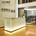 12MM Tempered Glass ISO Standard Standing Office Reception Desk
