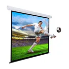 High Gain Electric Projection Screen 4:3 Format 100 Inch Fabric Projector Screen Cheap For Sale