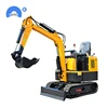 1600KGS 1.6ton Small crawler Excavator with digger bucket0.045cbm and water cooled engine Hot sale