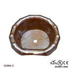 round shape spa glass pedicure bowl for pedicure base GL004-2