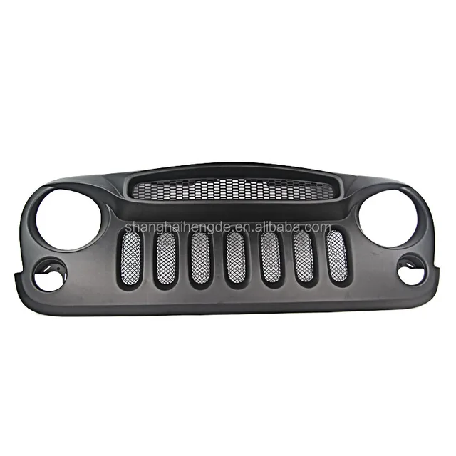 New Style Angry Bird Grille for Jeep Wrangler Jk Front Grille Grill with Dust Protection Net